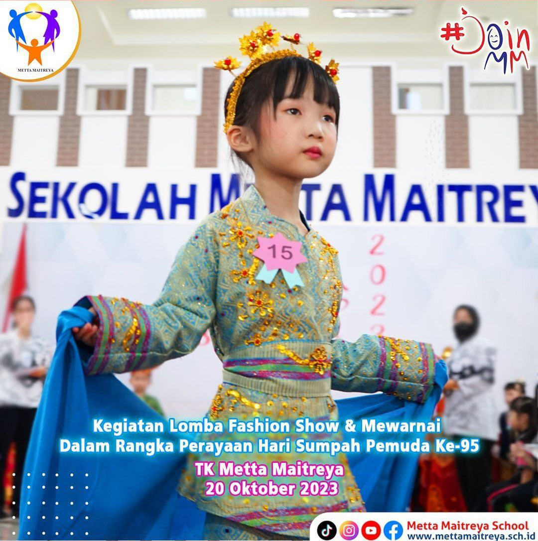 Highlight Kegiatan Lomba Fashion Show & Mewarnai Dalam Rangka Perayaan Hari Sumpah Pemuda Ke-95 | TK METTA MAITREYA