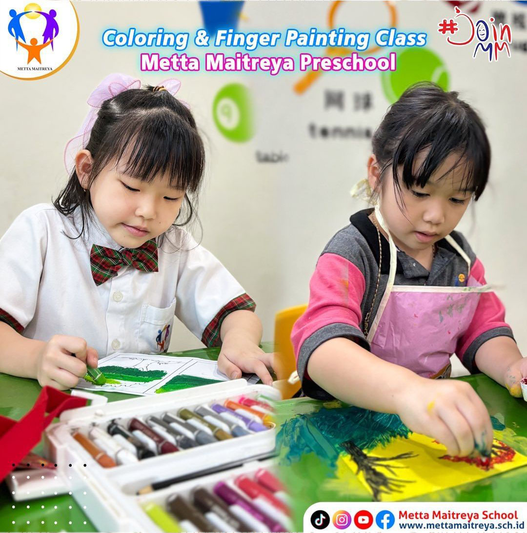Highlight Coloring & Finger Painting Class | TK METTA MAITREYA