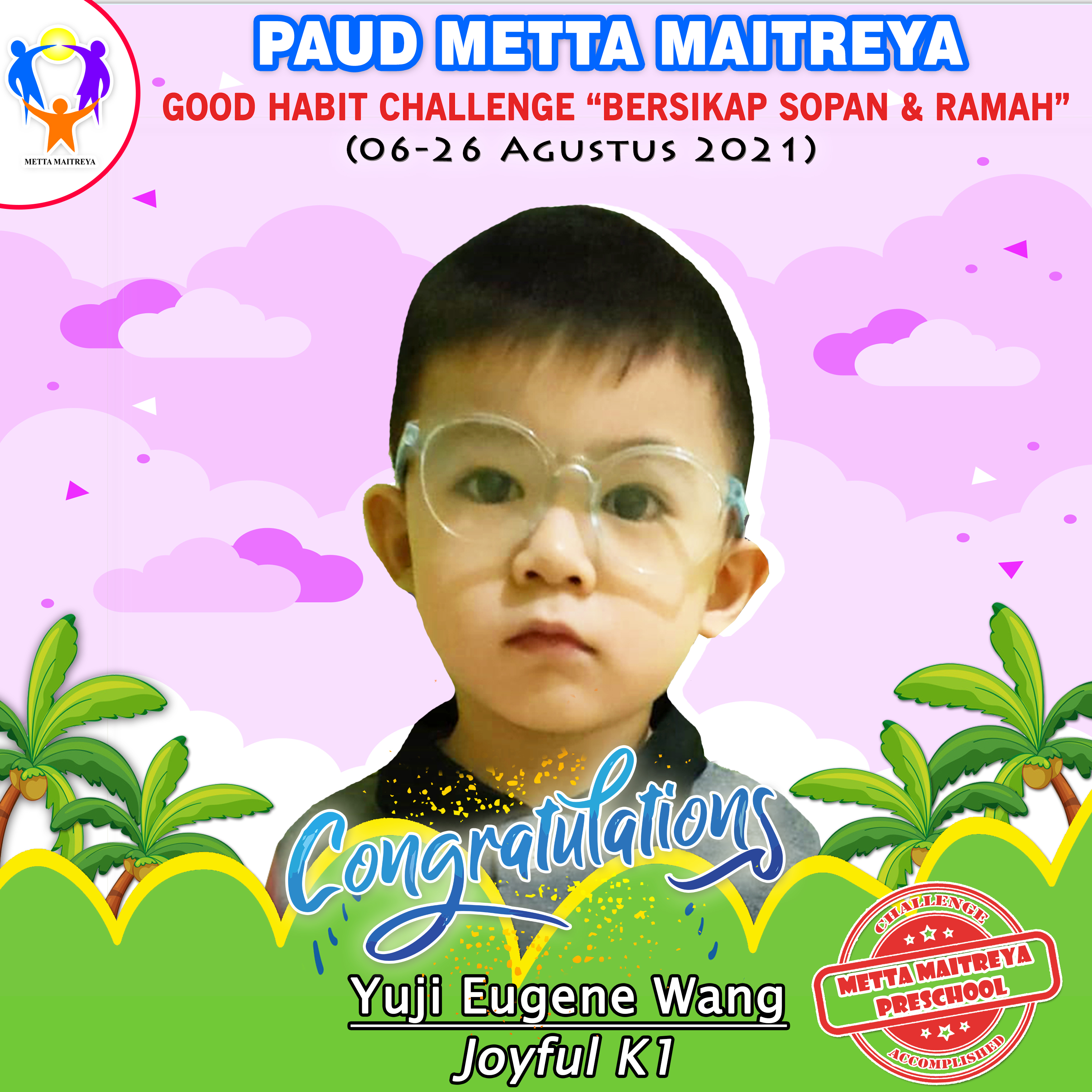 Pemenang Lomba August Good Habit Challenge "Bersikap Ramah dan Sopan"