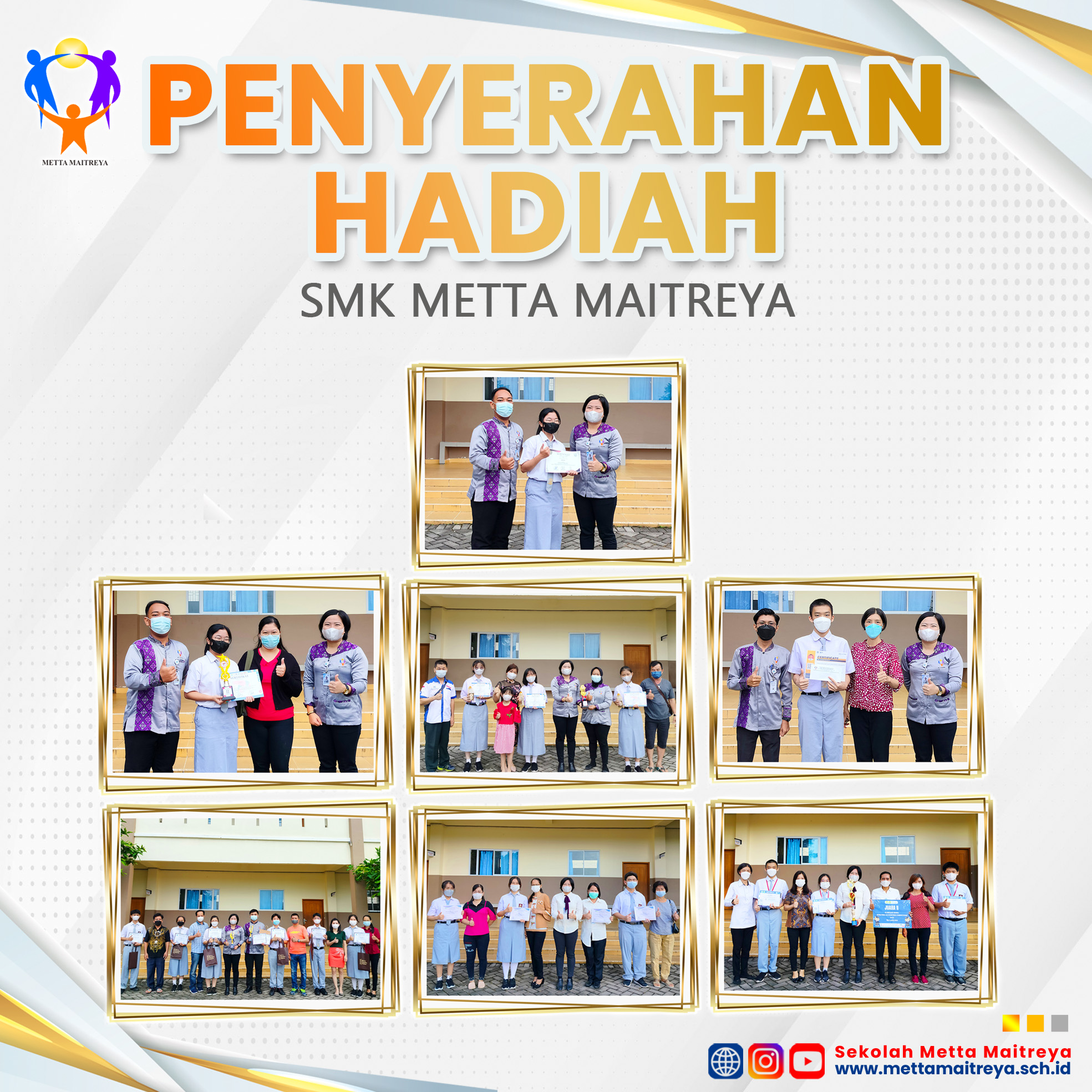 Penyerahan hadiah Lomba oleh Kepala Sekolah (III) | SMK METTA MAITREYA