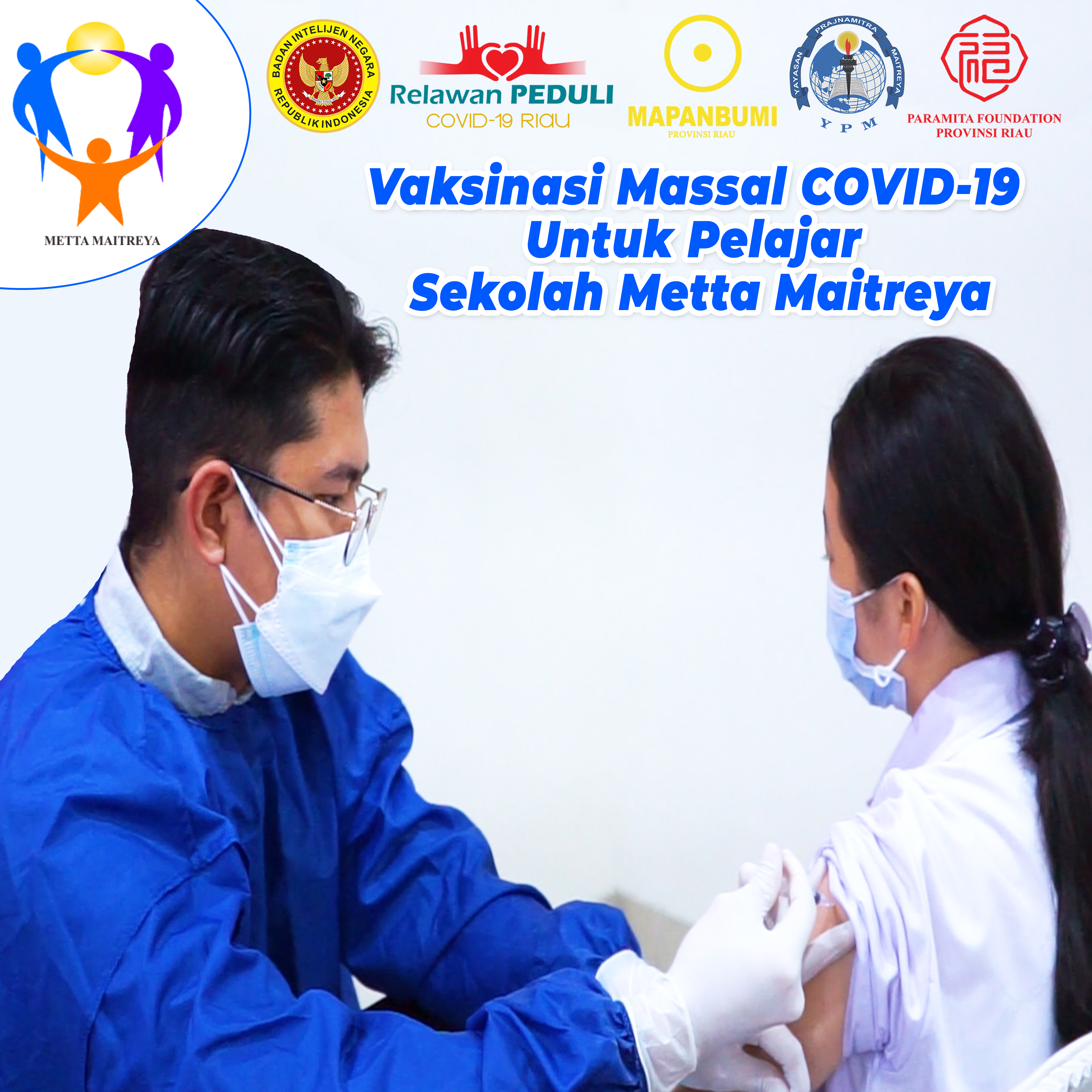 Vaksinasi Massal Covid-19 Untuk Pelajar | Sekolah Metta Maitreya
