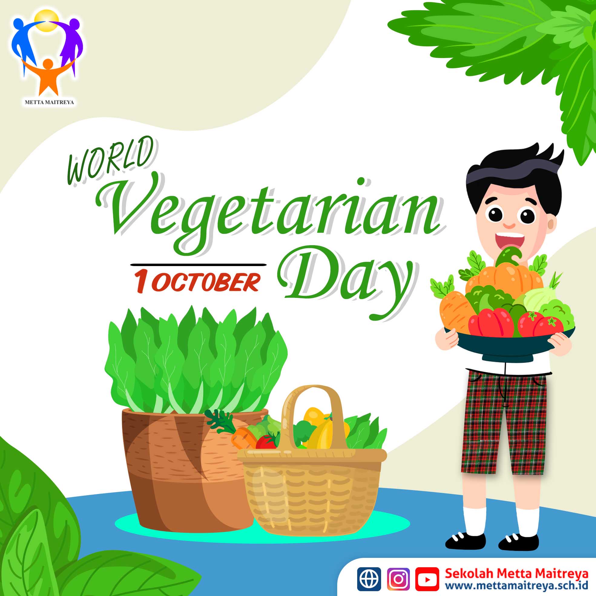 Selamat Hari Vegetarian Sedunia | SEKOLAH METTA MAITREYA