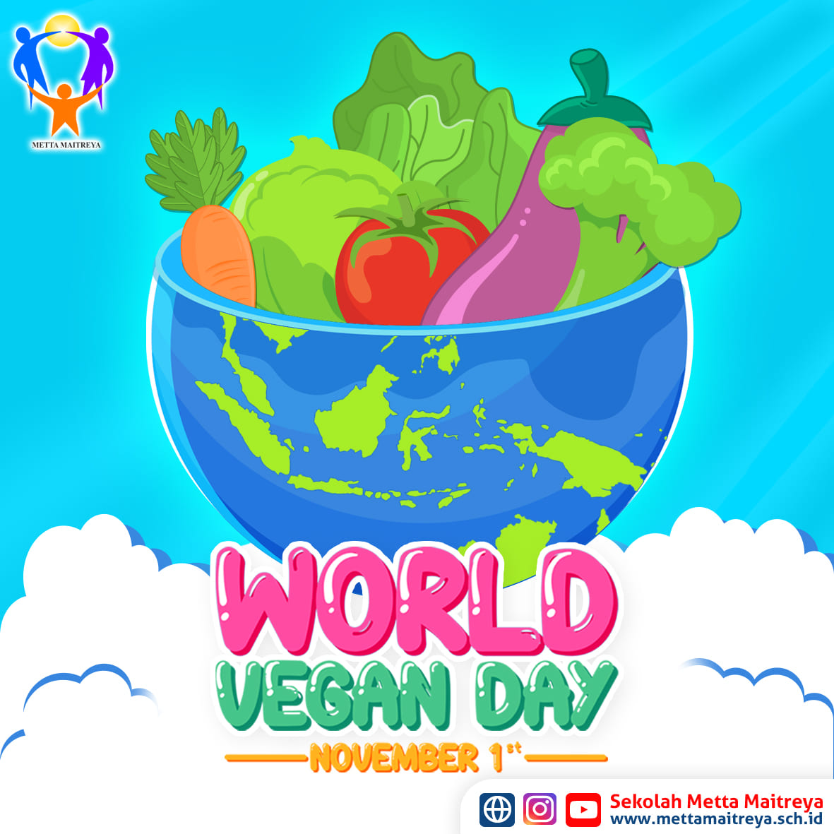 Selamat Hari Vegan Sedunia | SEKOLAH METTA MAITREYA
