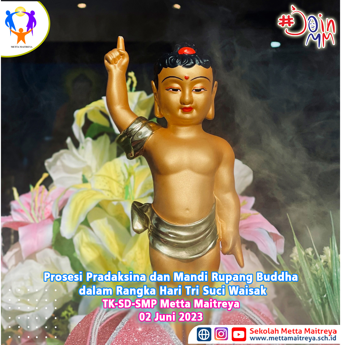 Highlight Prosesi Pradaksina dan Mandi Rupang Buddha dalam Rangka Hari Tri Suci Waisak | SEKOLAH METTA MAITREYA